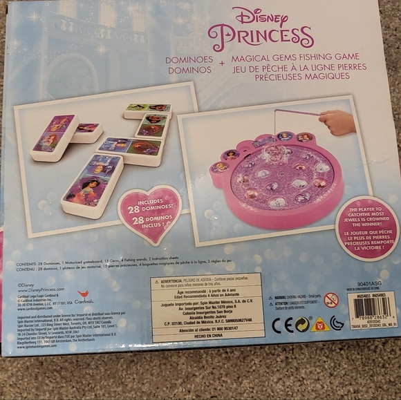 Disney Princess Magical Gems Fishing Game+ Dominoes NEW - Picture 3 of 6